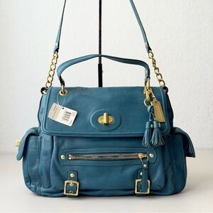 Coach Sydney Leather Shoulder Flap Bag